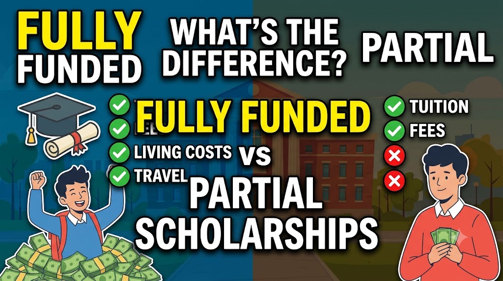 Fully Funded vs Partial Scholarships: What's the Difference?