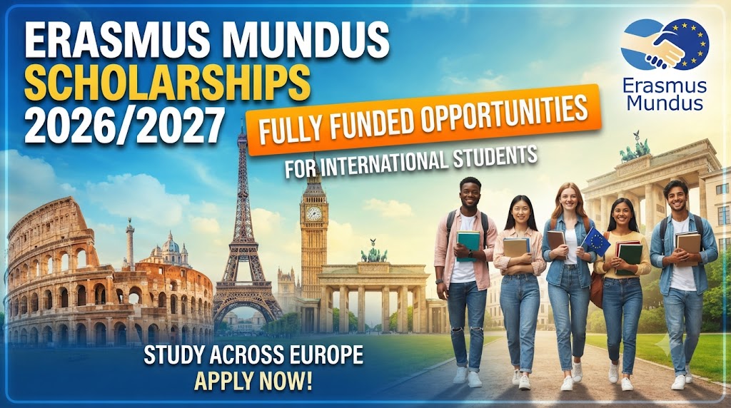 Erasmus Mundus Joint Master Degree Scholarships 2026/2027 to Study Across Europe (Fully Funded)