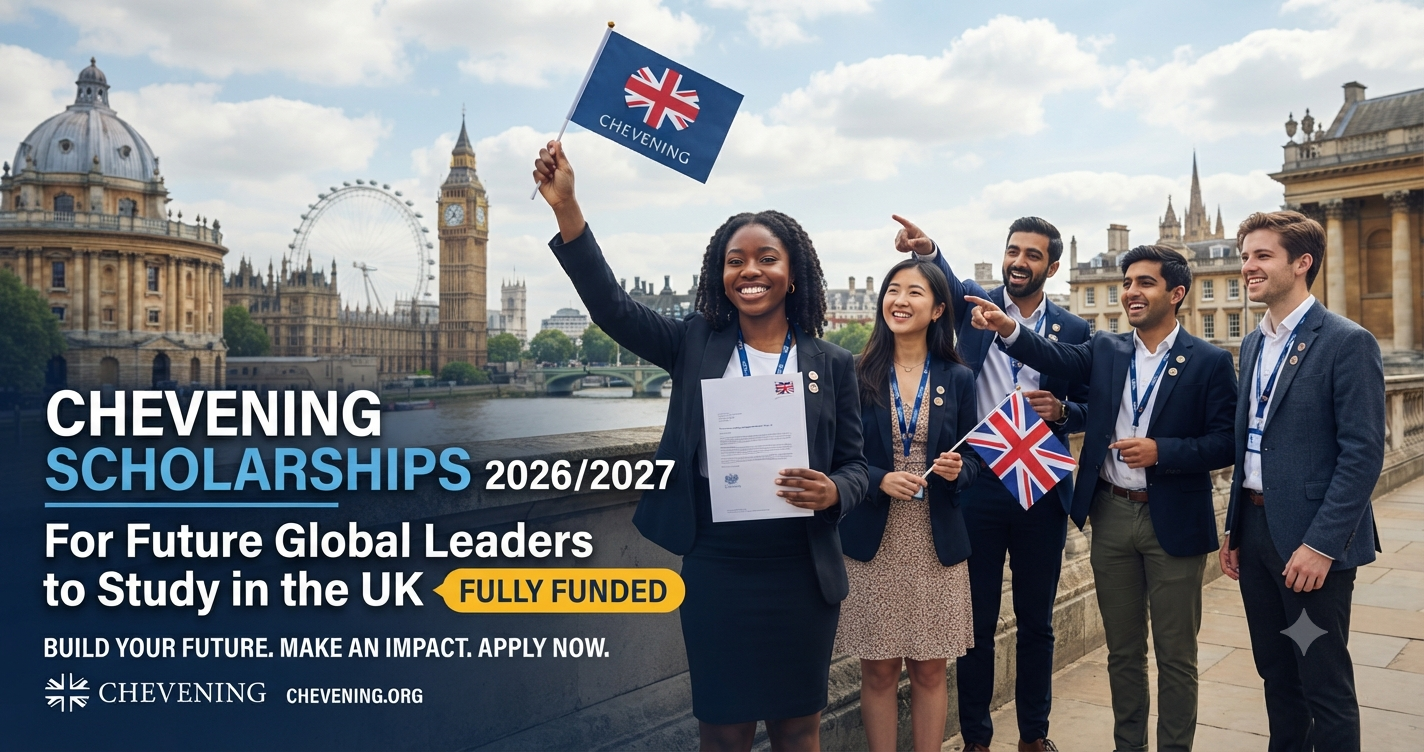 Chevening Scholarships 2026/2027 for Future Global Leaders to Study in the UK (Fully Funded)