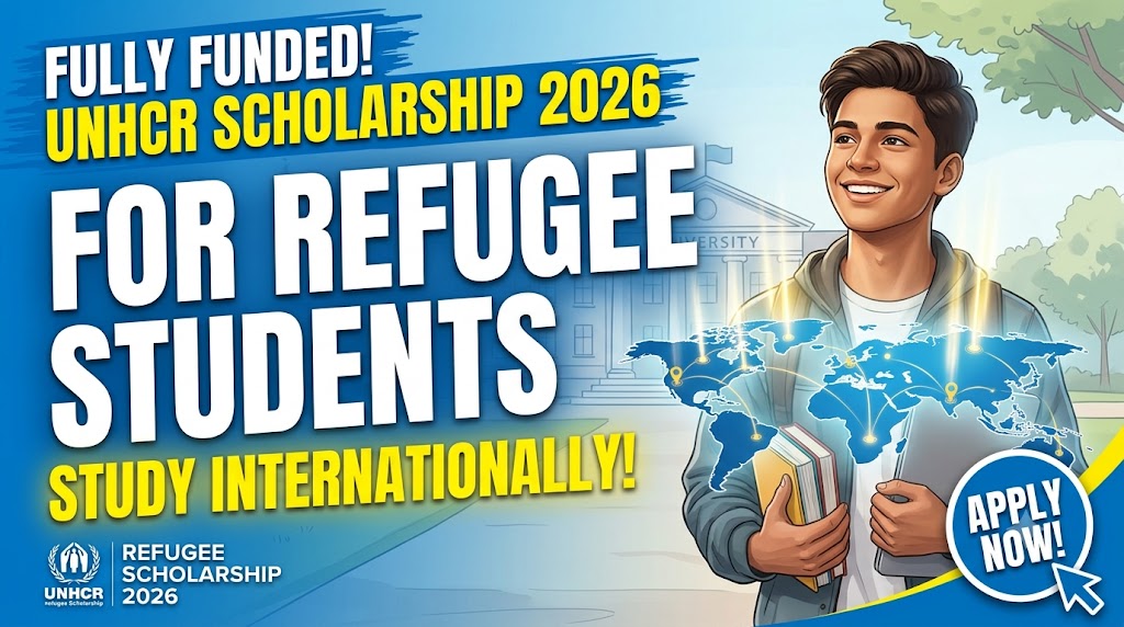 UNHCR’s Tertiary Refugee Scholarship Programme (DAFI) 2026/2027 for refugee students.