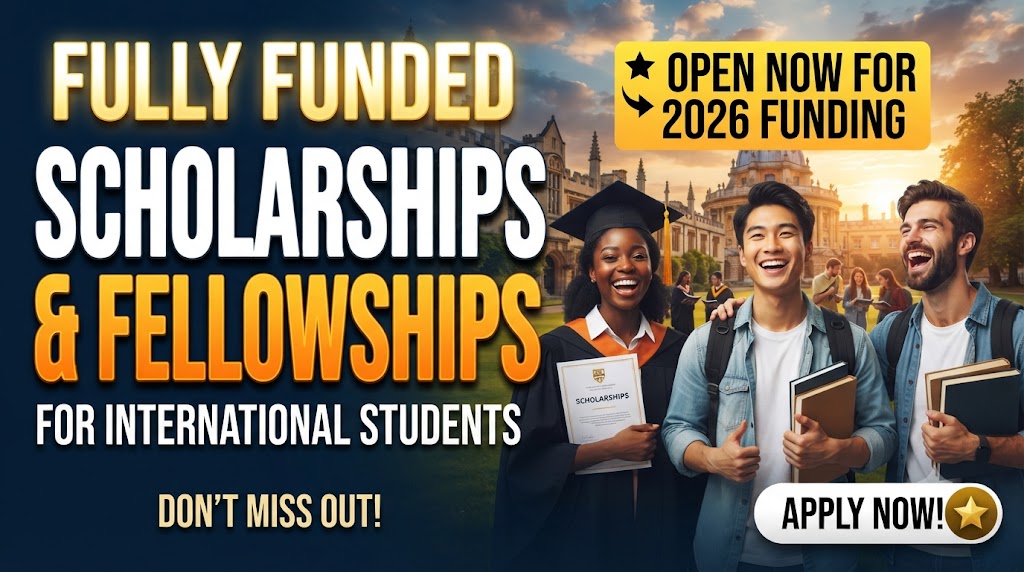 13 Global Scholarships and Fellowships Currently Open – July 9, 2026