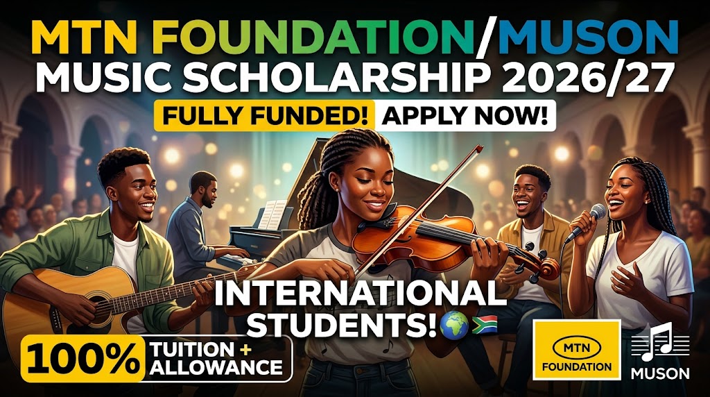 MTN Foundation/Muson Music Scholarship Program 2026/2027 for aspiring Musicians.