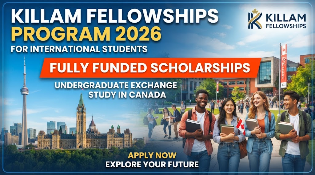 Killam Fellowships Program 2026/2027 for Undergraduate Exchange Study in Canada (Fully Funded)